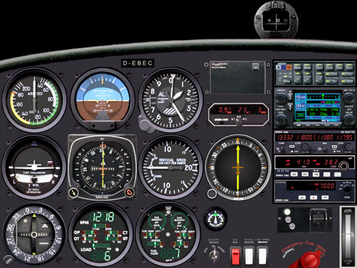 Cockpit Diamond DA40 mit HSI